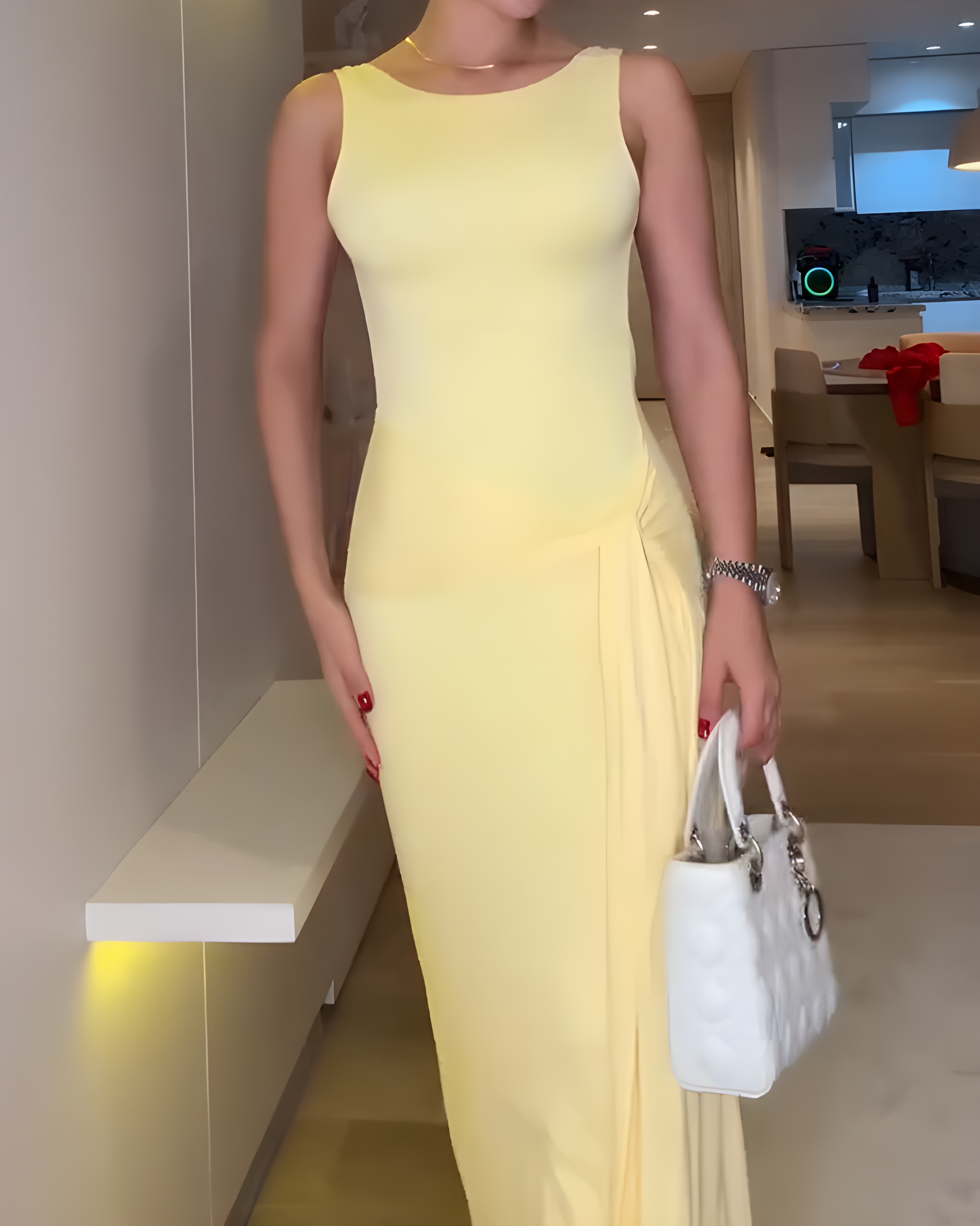 Sleeveless Backless Bodycon Long Maxi Dress