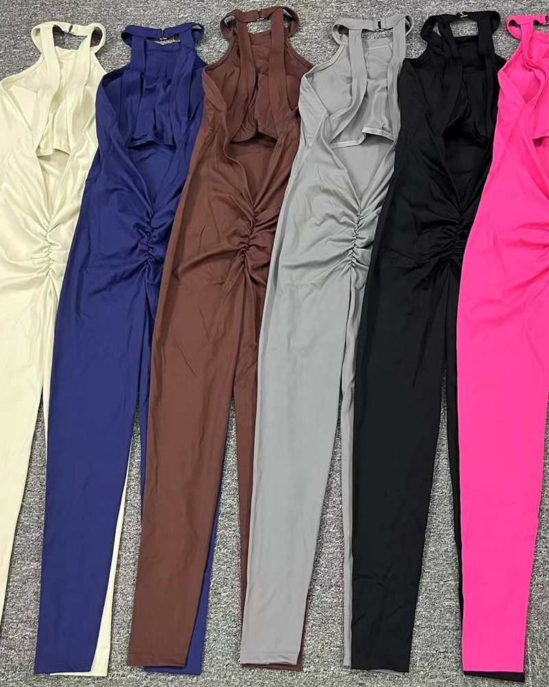 Backless Hip Lifting Yoga Bodysuit