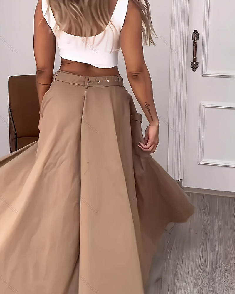 Fashion Casual Long Skirt