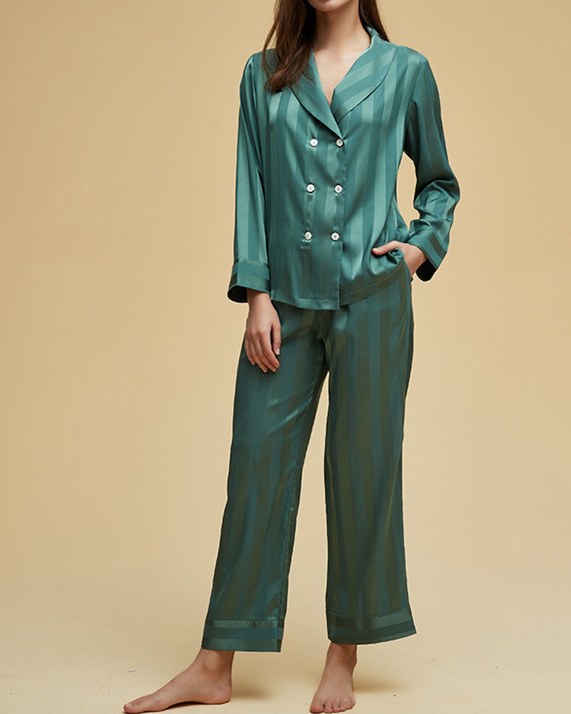 Ice Silk Long Sleeve Home Suit