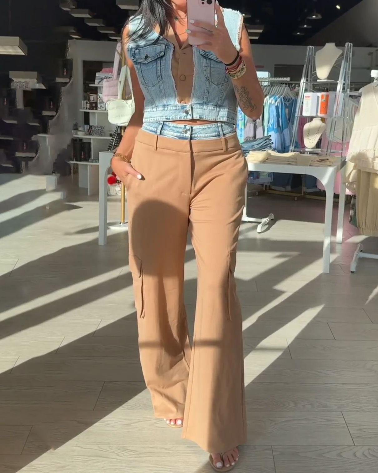 Women's Sleeveless Slim Fit Wide Leg 2-Piece Set