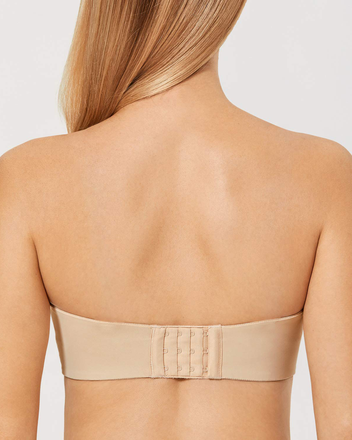 Women's Strapless Bra Plunge Push Up for Big Busted Seamless Slightly Lined Support Lift Plus Size Invisible