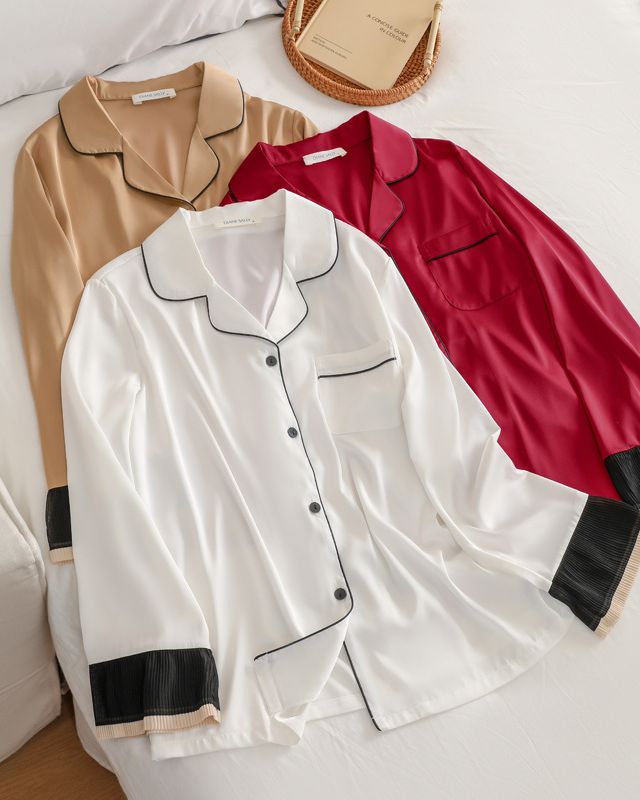 Ice Silk Cool Thin Home Pajamas Set