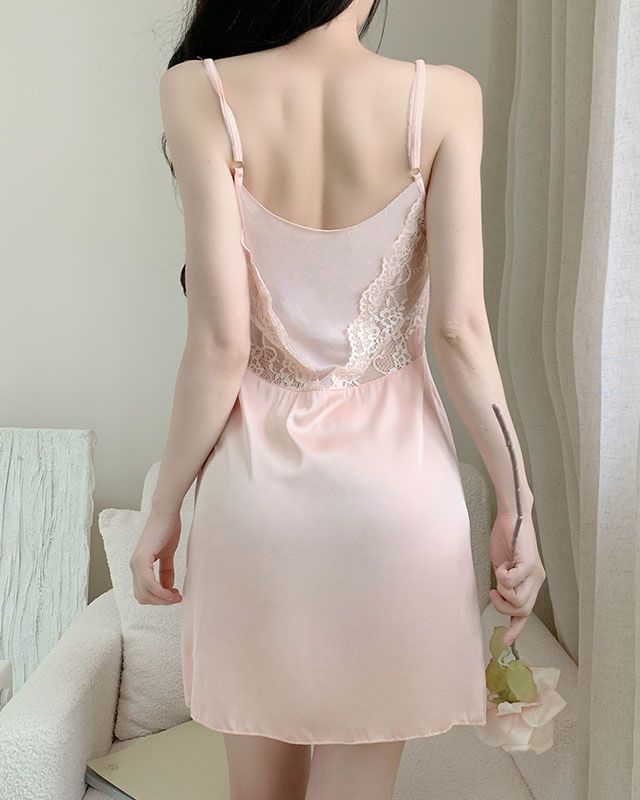 Women's Sexy Lace See-Through Short Skirt Pajamas