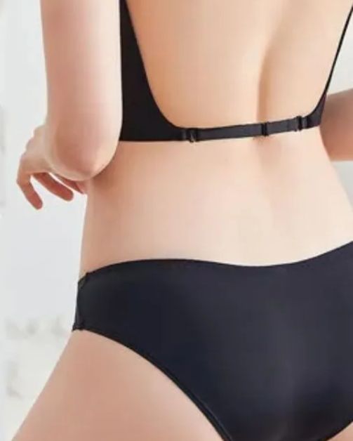 Push Up Low Back Plunge Bra Cleavage-Boosting Light Padding Bra Underwear