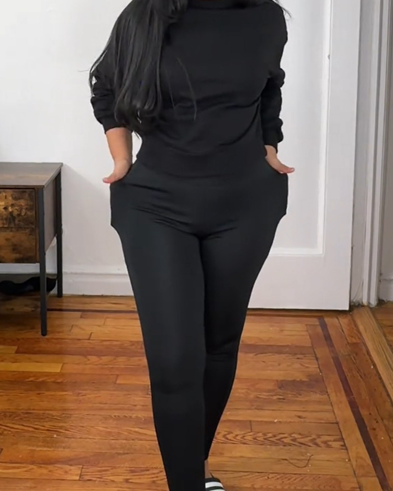 High-Waisted Tummy-Controlling Warm Sports Leggings