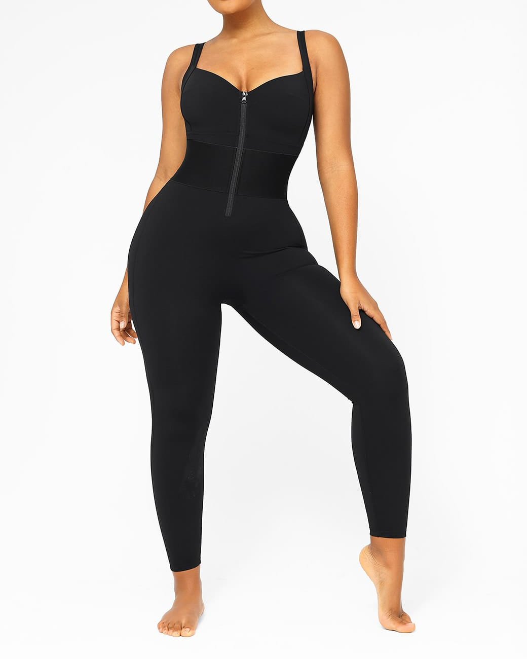 Waistband Shaping Jumpsuit