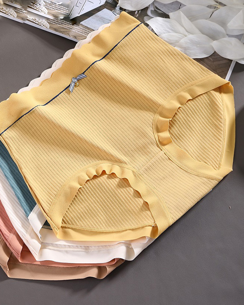 Mulberry Silk Antibacterial Crotch High Waist Seamless Tummy Control Underwear