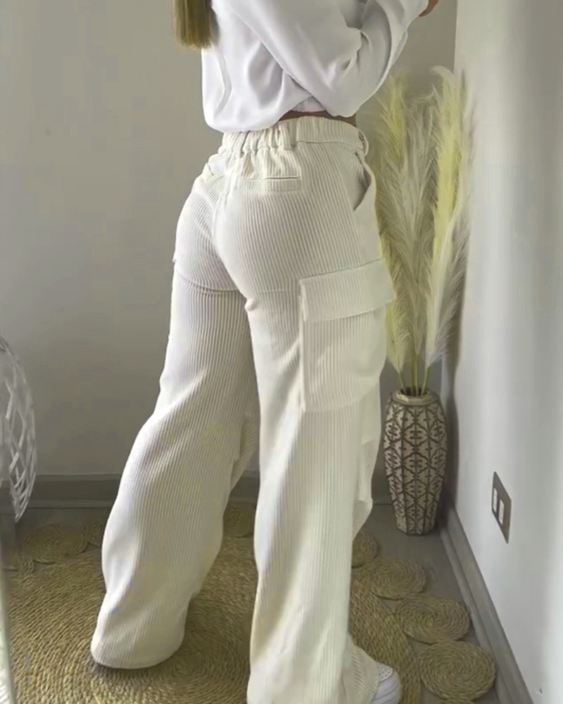 Corduroy Cargo Trousers
