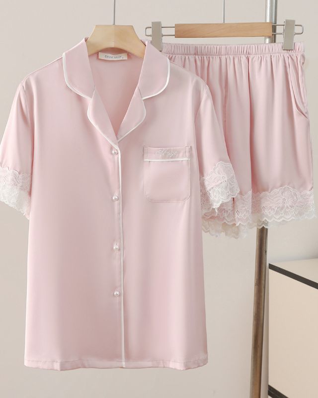 Ice Silk Short Sleeve Fashionable Home Clothes
